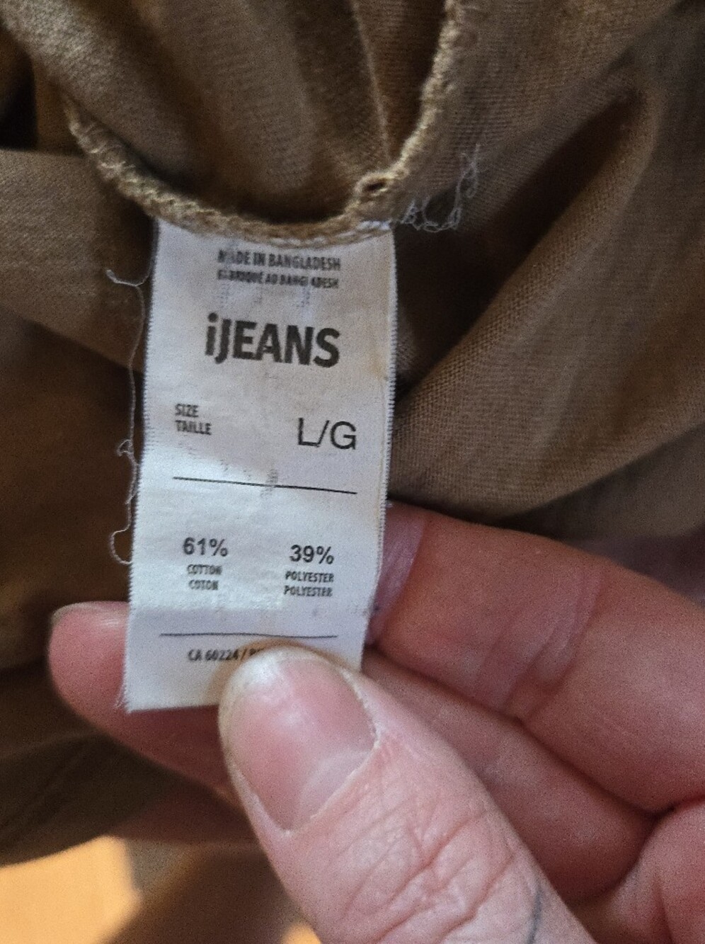 iJeans | Men's Brown Graphic Long-Sleeve Layered Shirt, Size L - Picture 5 of 9